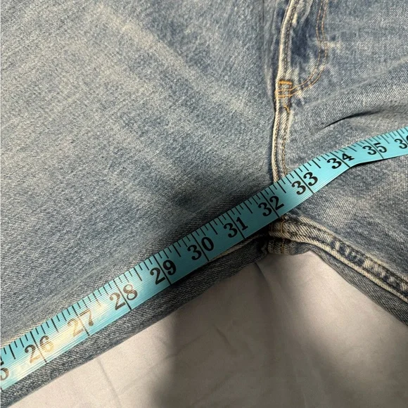 Abercrombie & Fitch The ‘90s Straight Ultra High Rise Blue Jeans Curve Love - Picture 8 of 8